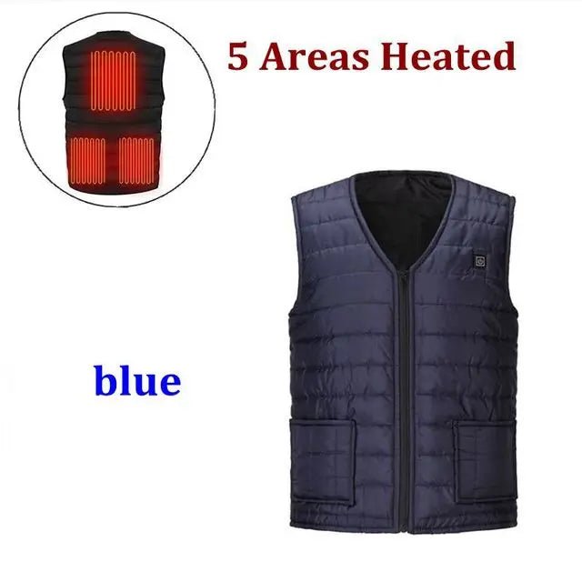 Gilet Termico Riscaldante Donna Uomo – 9 Zone Riscaldate Scollo a V Invernale - Veyla