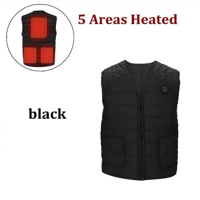 Gilet Termico Riscaldante Donna Uomo – 9 Zone Riscaldate Scollo a V Invernale - Veyla