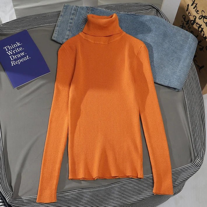 Maglione Collo Alto Donna in Cashmere – Pullover Morbido - Veyla