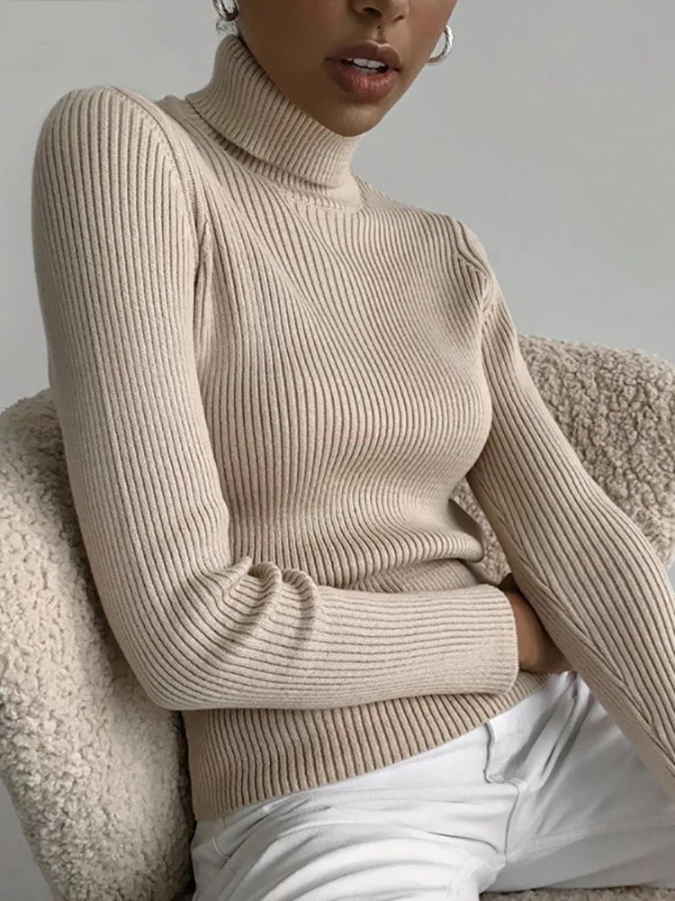 Maglione Collo Alto Donna in Cashmere – Pullover Morbido - Veyla