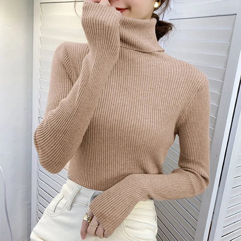 Maglione Collo Alto Donna in Cashmere – Pullover Morbido - Veyla