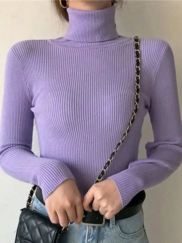Maglione Collo Alto Donna in Cashmere – Pullover Morbido - Veyla
