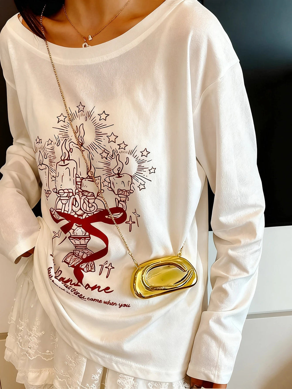 Mini Pochette Minaudière in Acrilico con Catena Dorata – Da Sera - Veyla
