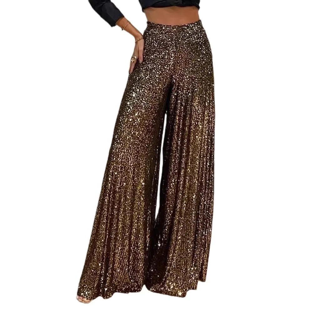 Pantaloni Donna Wide Leg a Vita Alta – Tinta Unita Casual Versatile Autunno - Veyla