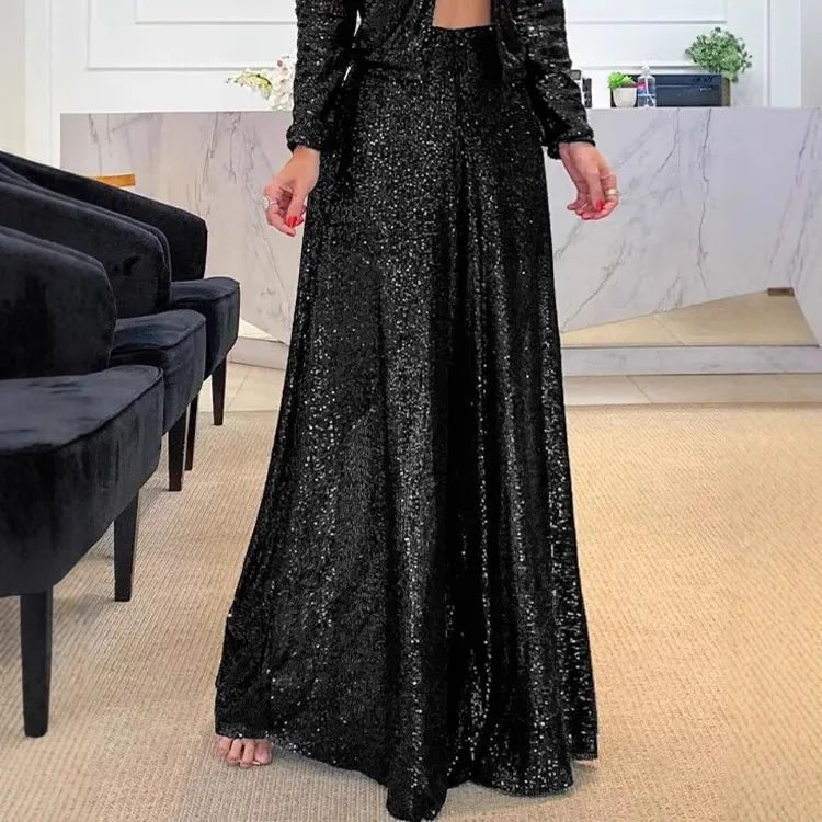 Pantaloni Donna Wide Leg a Vita Alta – Tinta Unita Casual Versatile Autunno - Veyla