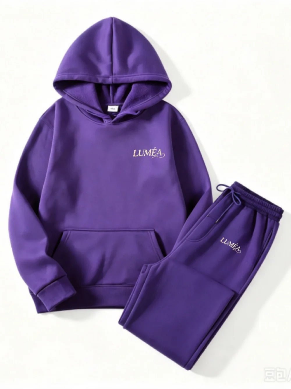 Tuta Donna Due Pezzi con Cappuccio – Felpa Stampata e Pantaloni Casual Invernale - Veyla