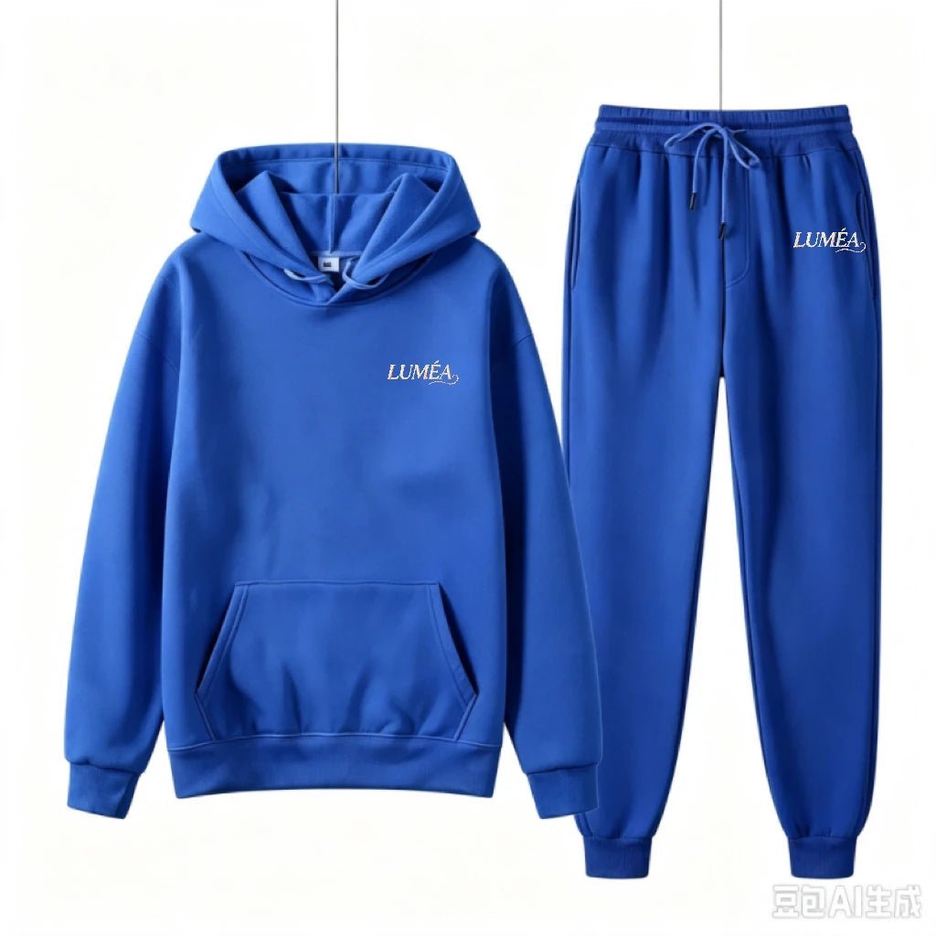 Tuta Donna Due Pezzi con Cappuccio – Felpa Stampata e Pantaloni Casual Invernale - Veyla