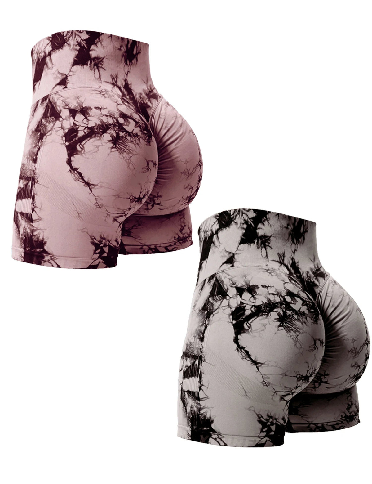 Veyla – 2 pezzi Tie Dye Modellante Pantaloncini da palestra Donna Skinn - Veyla