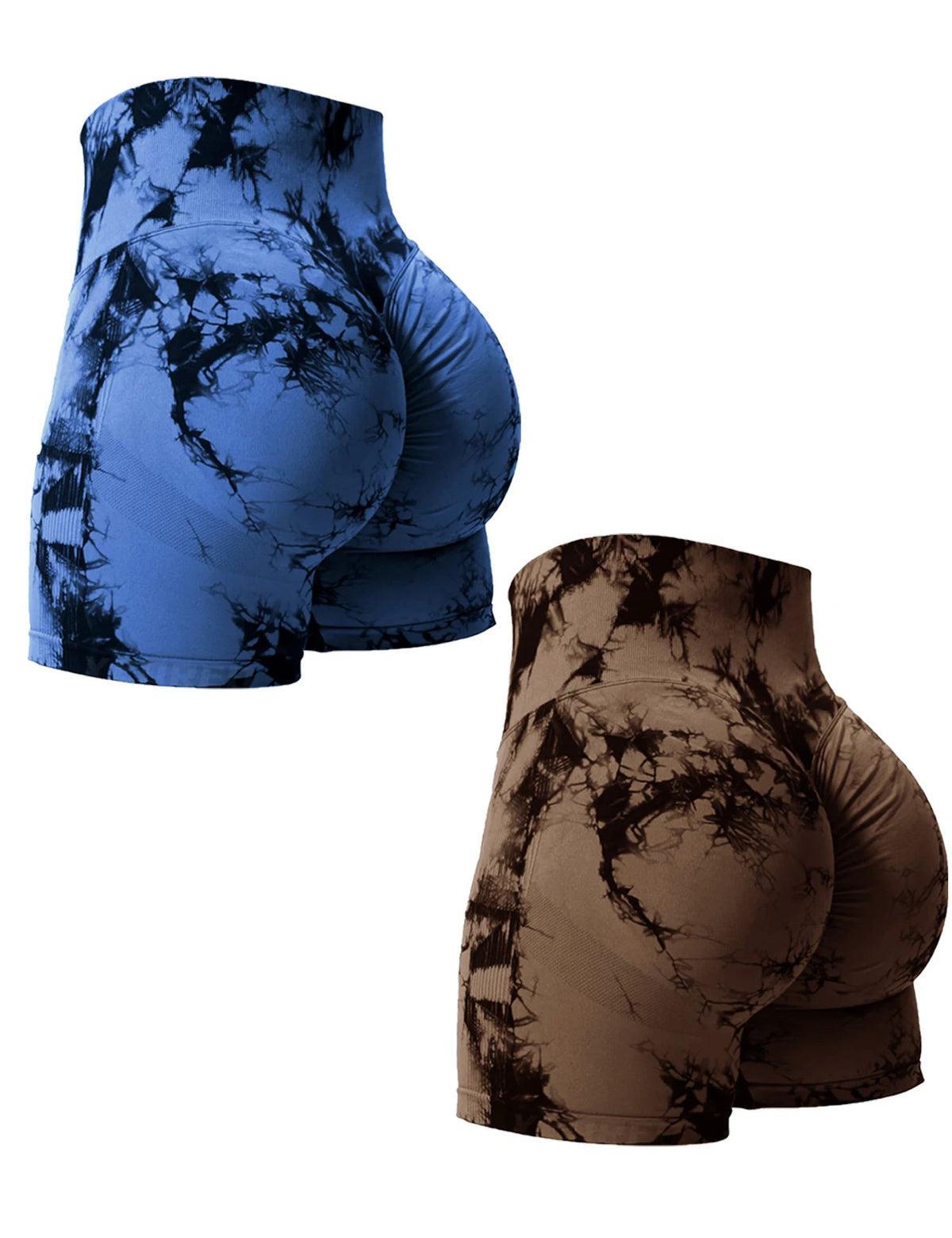 Veyla – 2 pezzi Tie Dye Modellante Pantaloncini da palestra Donna Skinn - Veyla