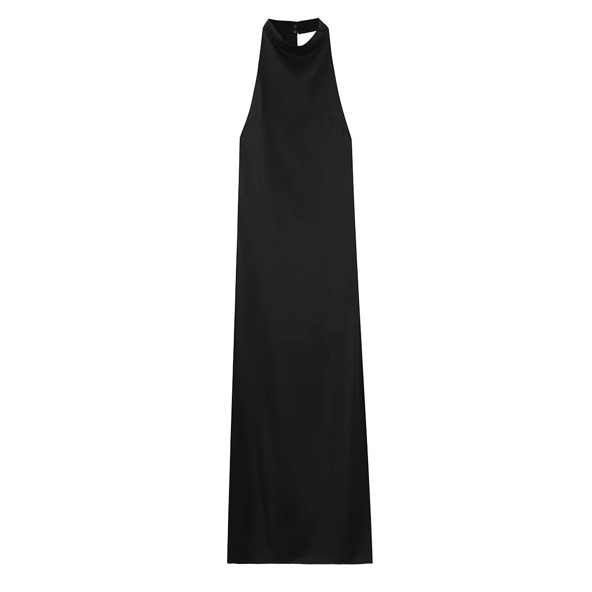 Veyla – Abito da Sera Lungo Senza Schienale in Raso – Elegante per Cerimonie - Veyla