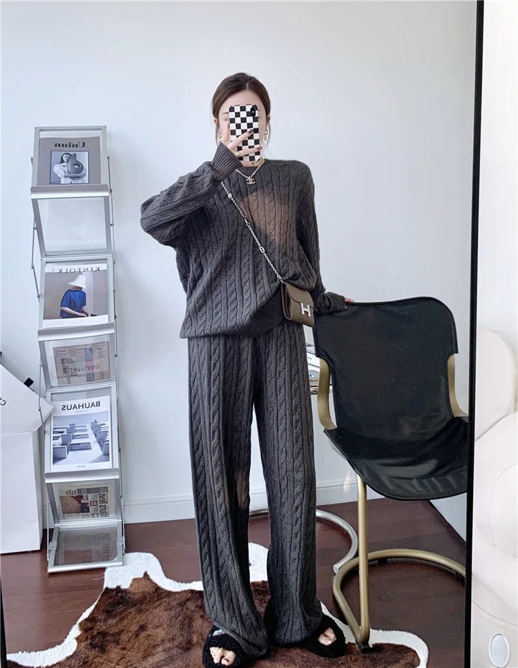 Veyla – Abito lavorato a maglia per donna autunno e inverno nuovo maglione int - Veyla