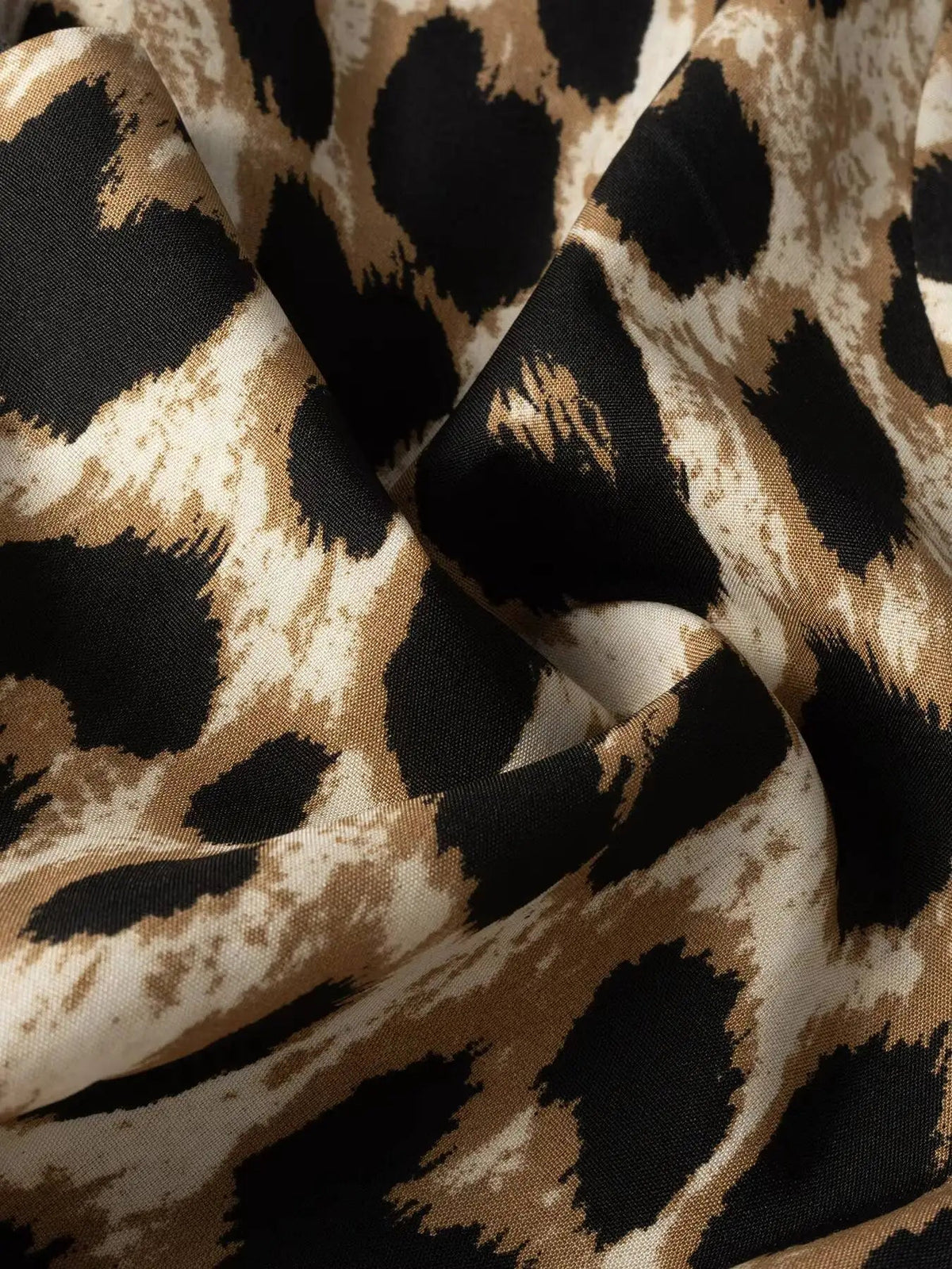 Veyla – Camicetta da donna primavera estate con stampa leopardata, scollo a V, - Veyla