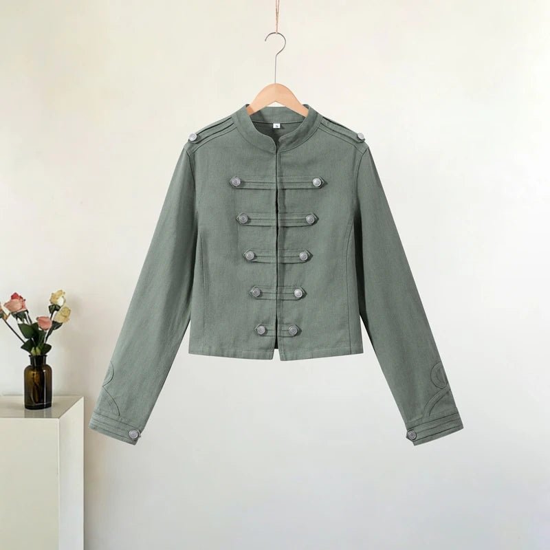 Veyla – Completo da donna in denim con rivetti alla moda, giacca slim a manich - Veyla