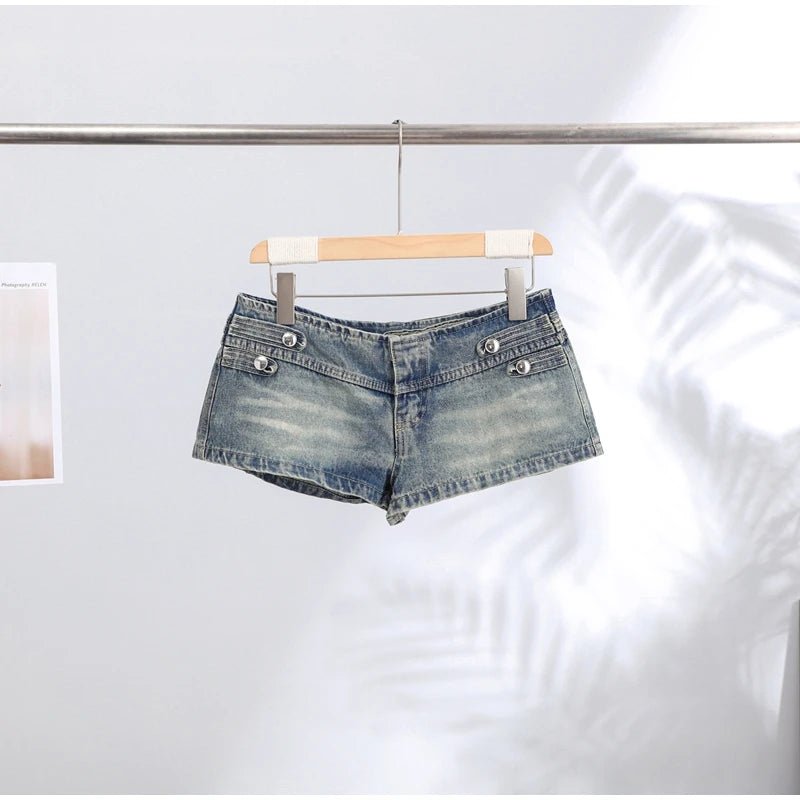 Veyla – Completo da donna in denim con rivetti alla moda, giacca slim a manich - Veyla