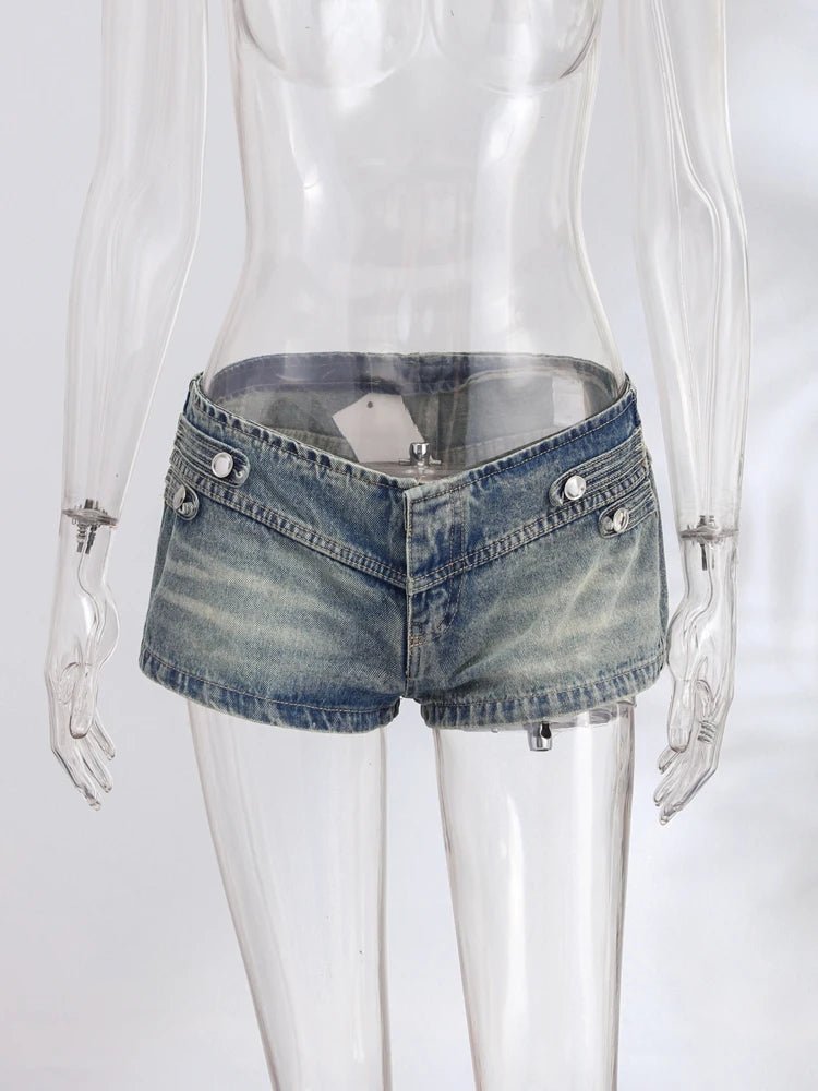 Veyla – Completo da donna in denim con rivetti alla moda, giacca slim a manich - Veyla