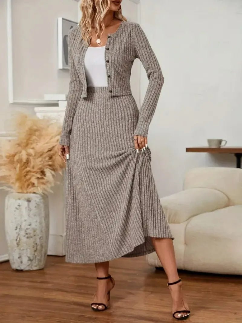 Veyla – Elegante Set di Abiti in Lana per Donna, Set Autunnale e Invernale con - Veyla