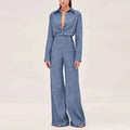 Veyla – Kristarsgirl Autunno 2025 Semplice Urban 2 pezzi Set per donna Camicie - Veyla