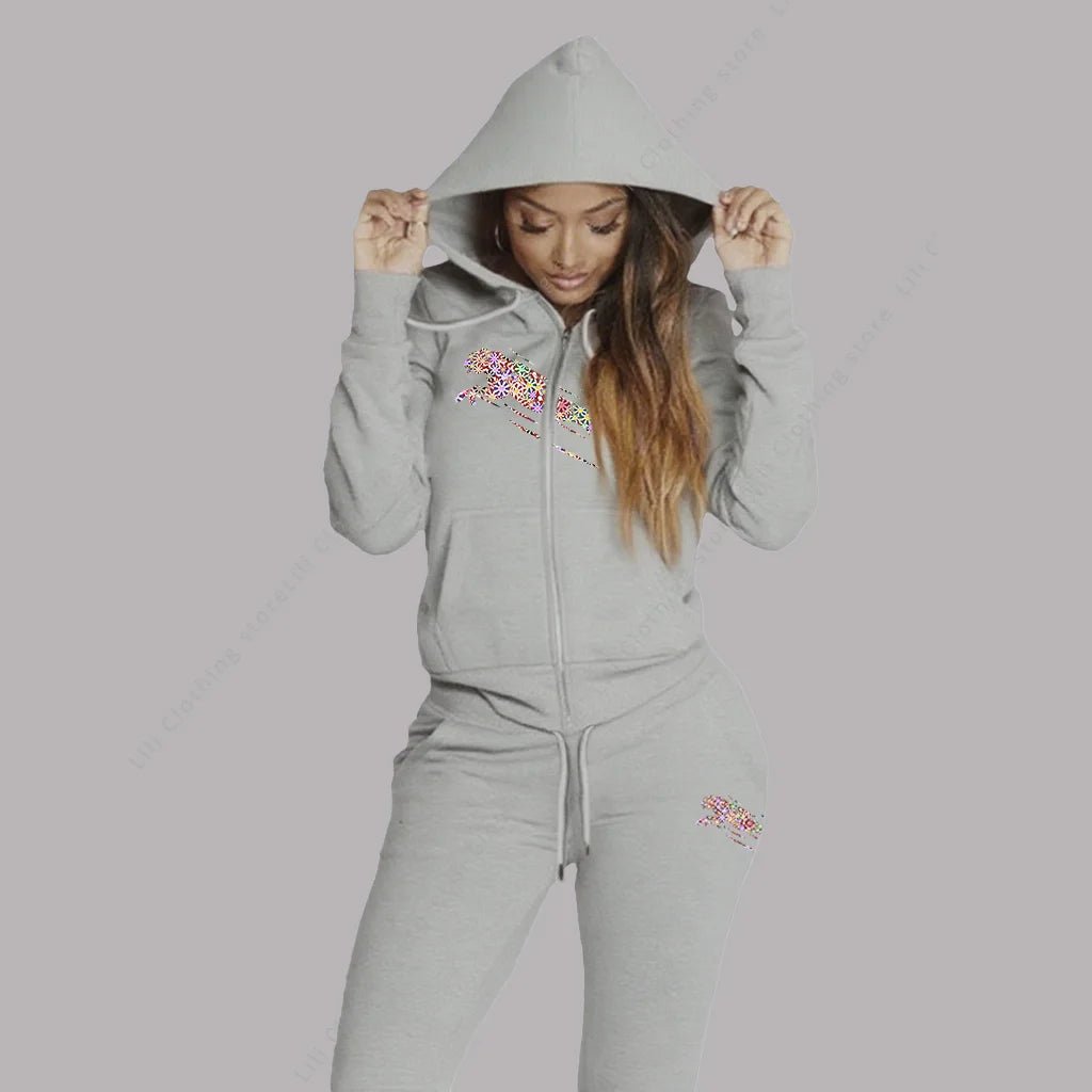 Veyla – Tuta da donna Felpe con cappuccio estetiche Felpe Pantaloni sportivi S - Veyla