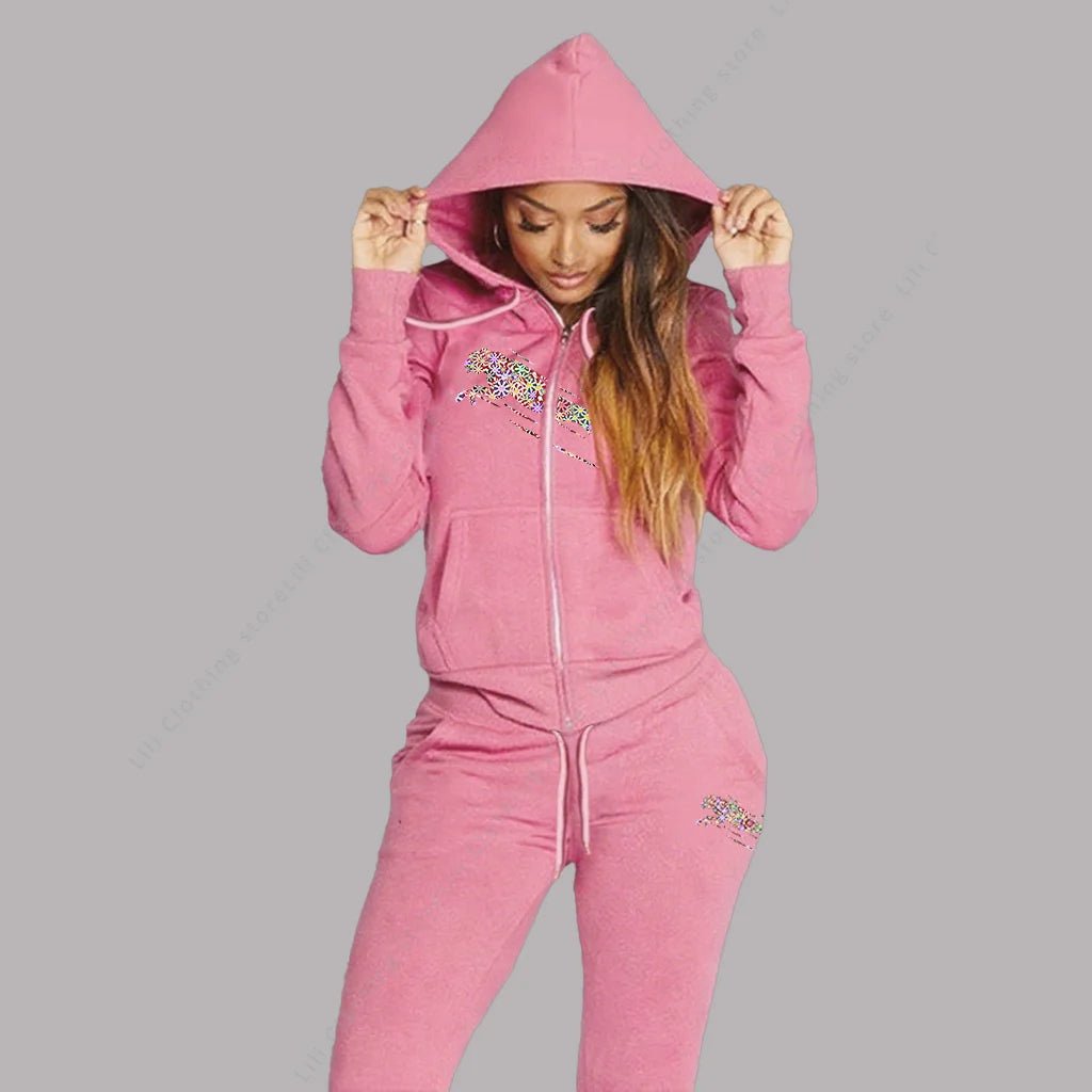 Veyla – Tuta da donna Felpe con cappuccio estetiche Felpe Pantaloni sportivi S - Veyla
