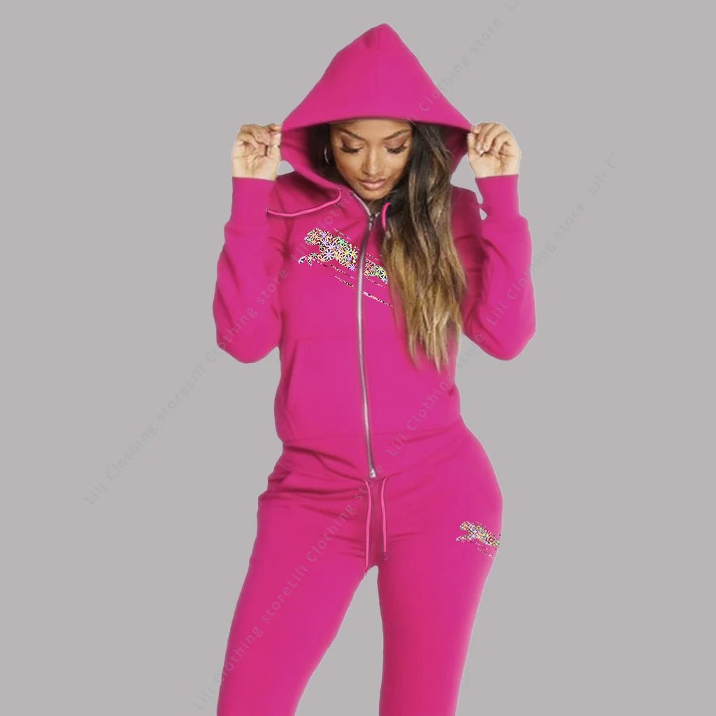 Veyla – Tuta da donna Felpe con cappuccio estetiche Felpe Pantaloni sportivi S - Veyla