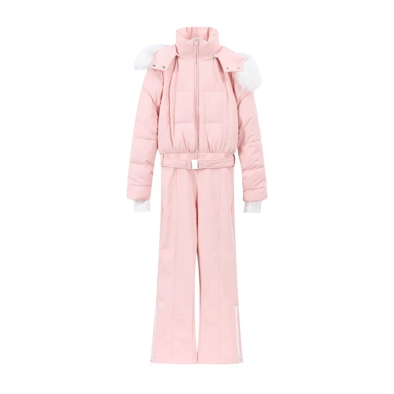 Veyla – Tuta Intera Donna Invernale – Colletto Coreano, Gamba Larga, Stile Chi - Veyla