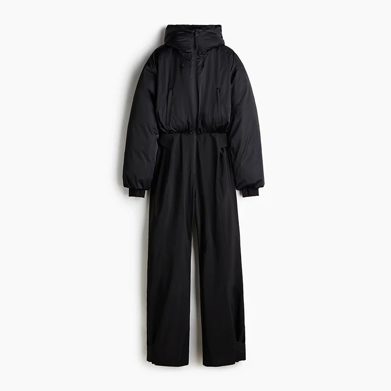 Veyla – Tuta Intera Donna Invernale – Colletto Coreano, Gamba Larga, Stile Chi - Veyla