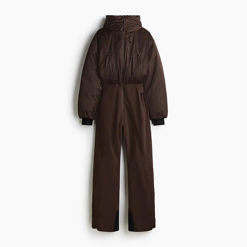 Veyla – Tuta Intera Donna Invernale – Colletto Coreano, Gamba Larga, Stile Chi - Veyla